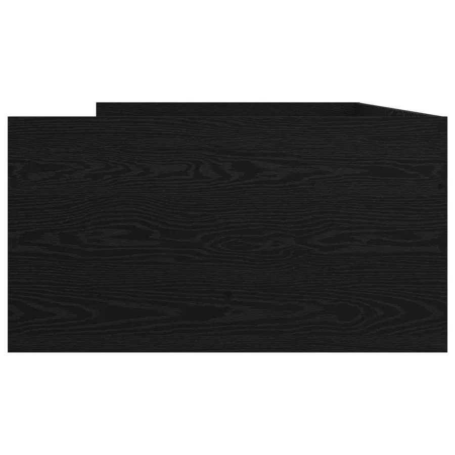 Cadre de lit avec rangement Chêne noir 80 x 200 cm - 4