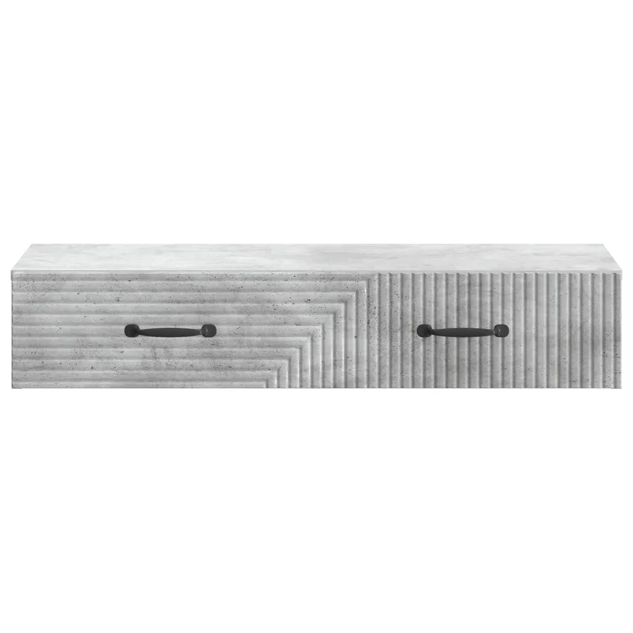 Table d'appoint murale Gris béton 87,5 x 34,5 x 17 cm - 5