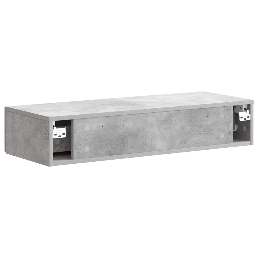 Table d'appoint murale Gris béton 87,5 x 34,5 x 17 cm - 7
