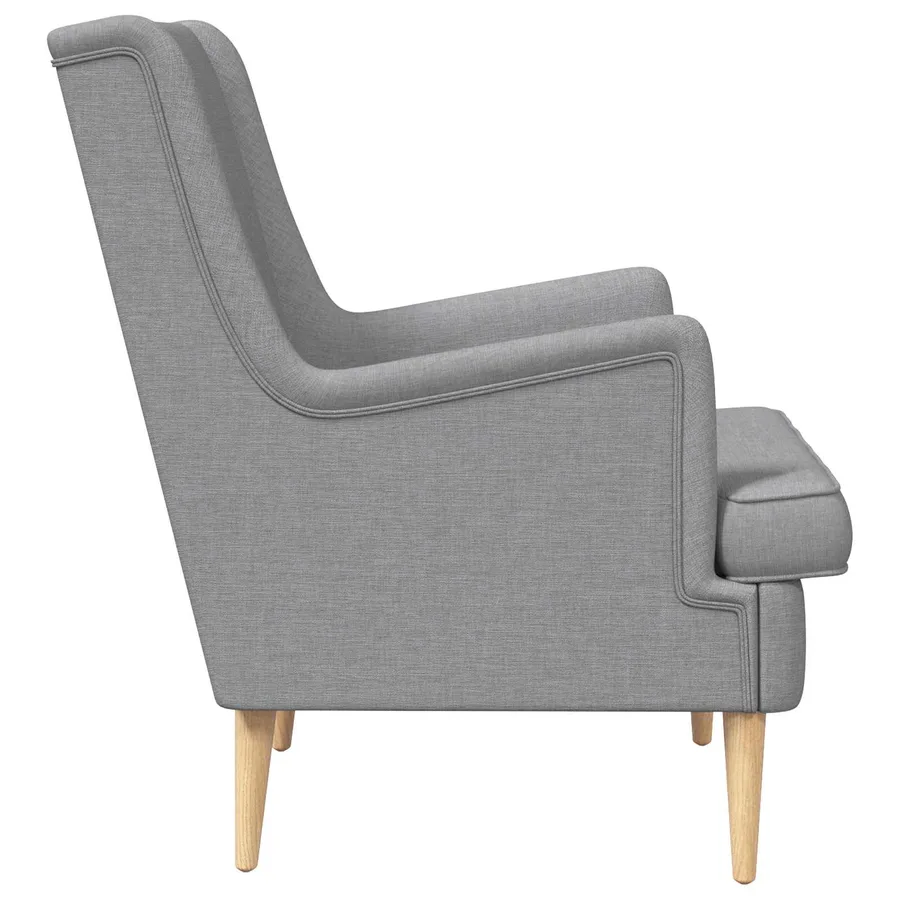 Fauteuil Gris clair Tissu - 5