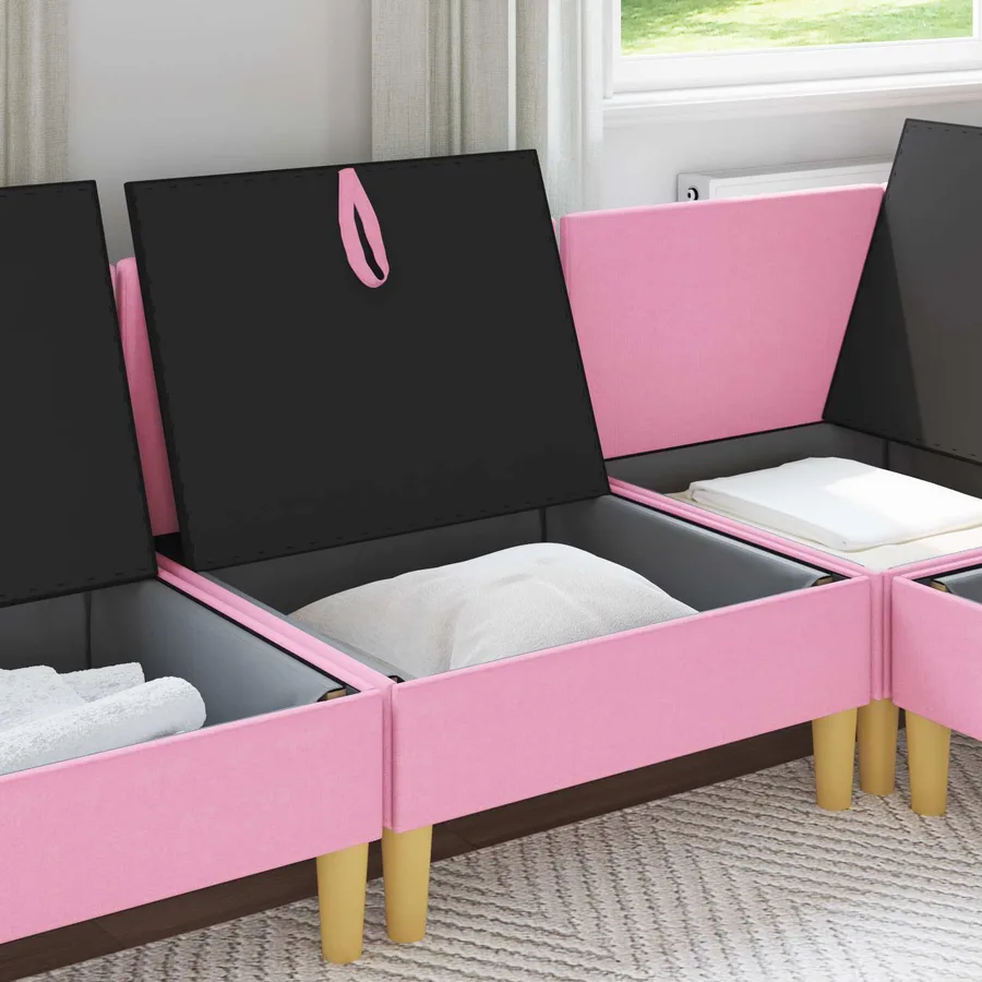 Sofa avec rangement Tissu - 3
