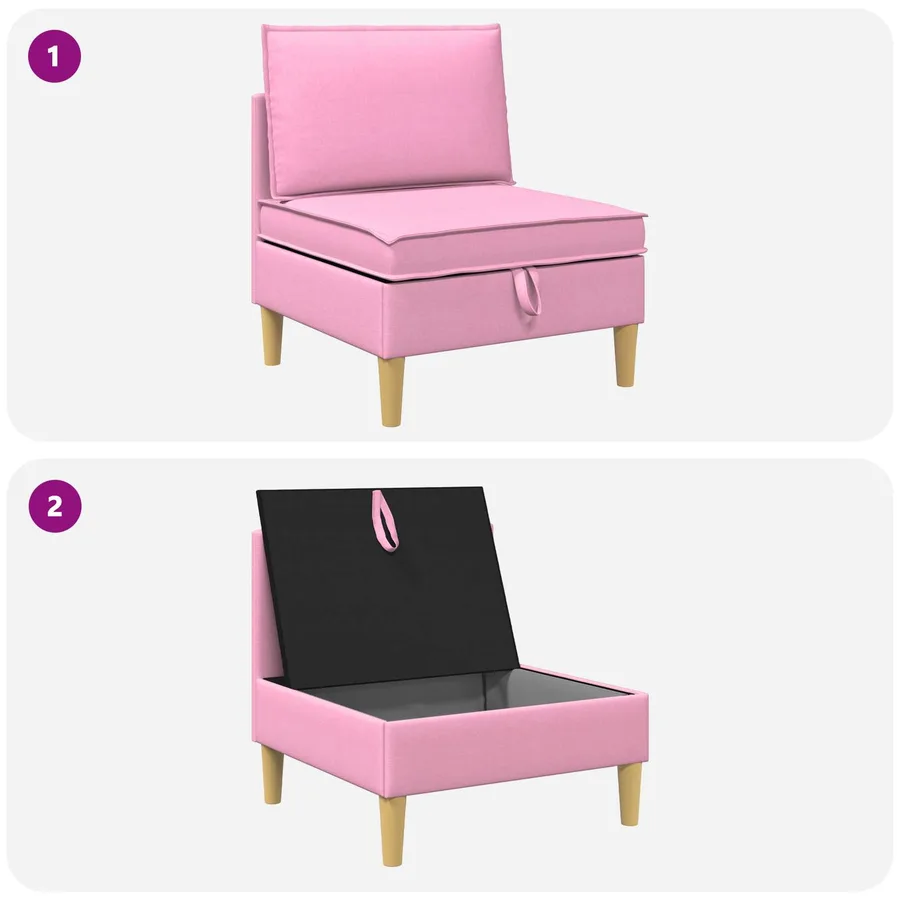 Sofa avec rangement Tissu - 9