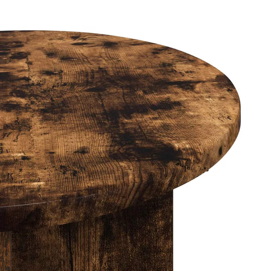 Table d'appoint Chêne fumé Ø 39 x 38 cm Bois d'ingénierie - 4
