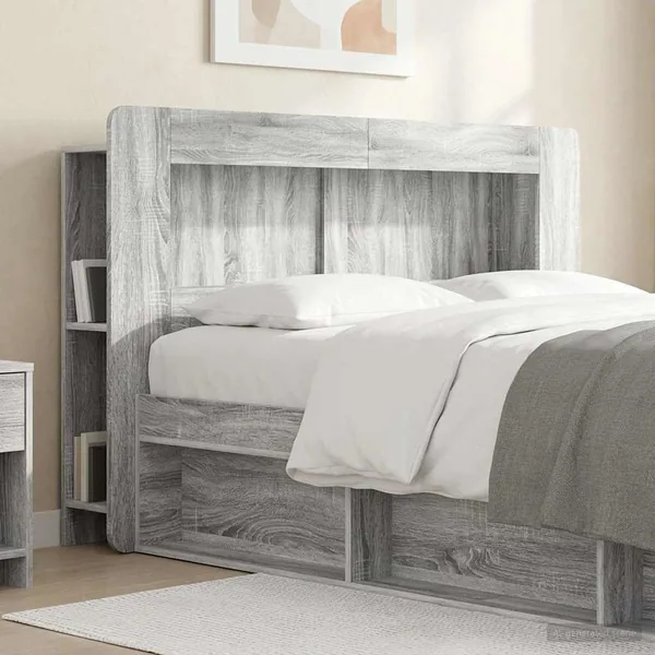 Cabinet de Tête de Lit Sonoma gris Bois d’ingénierie