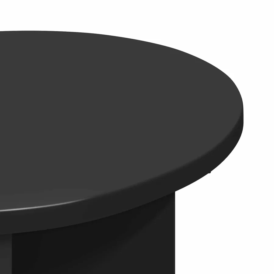 Table d'appoint 2 pcs Chêne noir Ø 39 x 38 cm Bois d'ingénierie - 6
