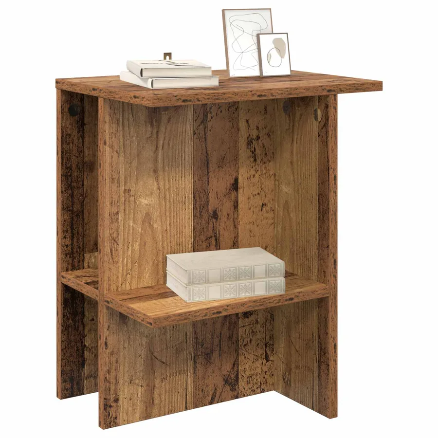 Table basse Bois ancien 40 x 30 x 49 cm Bois d'ingénierie - 3
