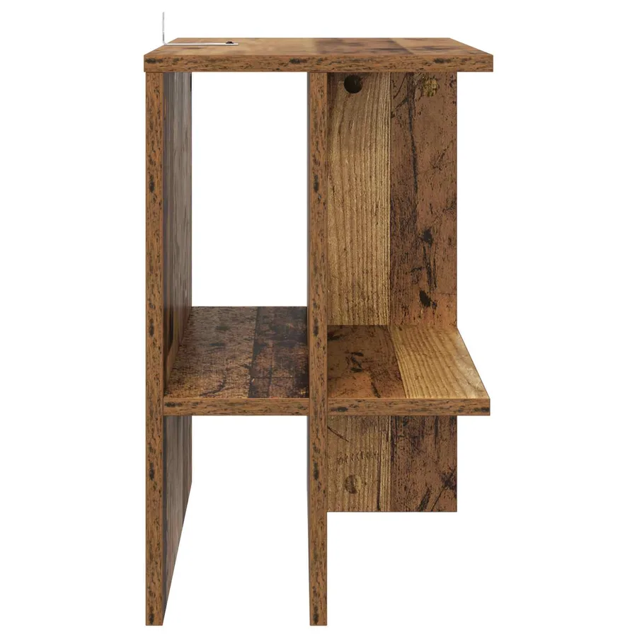 Table basse Bois ancien 40 x 30 x 49 cm Bois d'ingénierie - 5