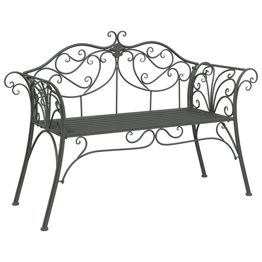 Banc de jardin 2-Nombre de places 130 x 47 x 90 cm Acier - 2