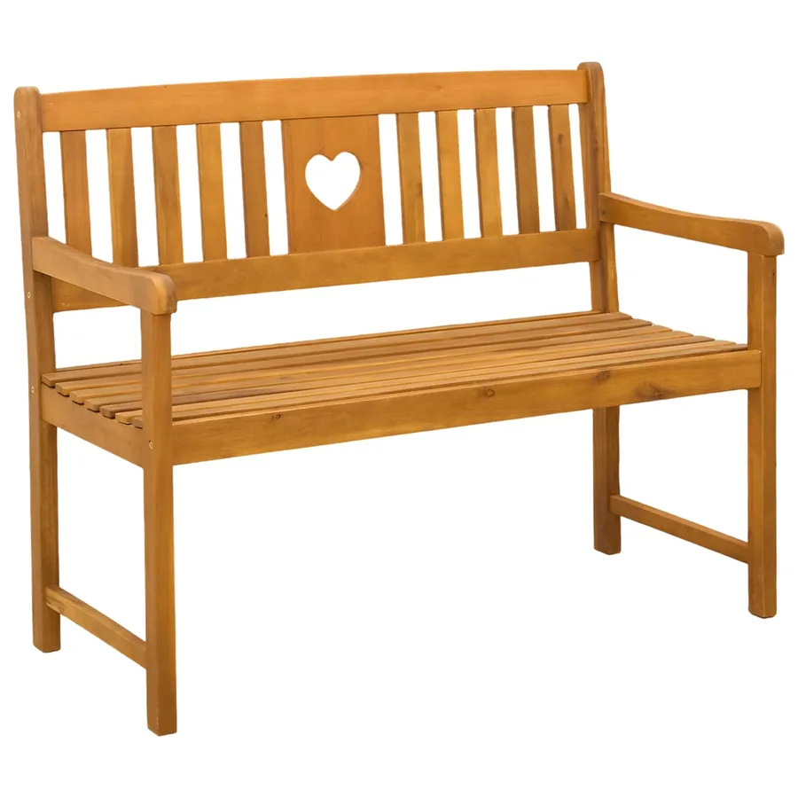 Banc extérieur Naturel 110 x 55,5 x 90 cm Bois d'Acacia Massif - 2