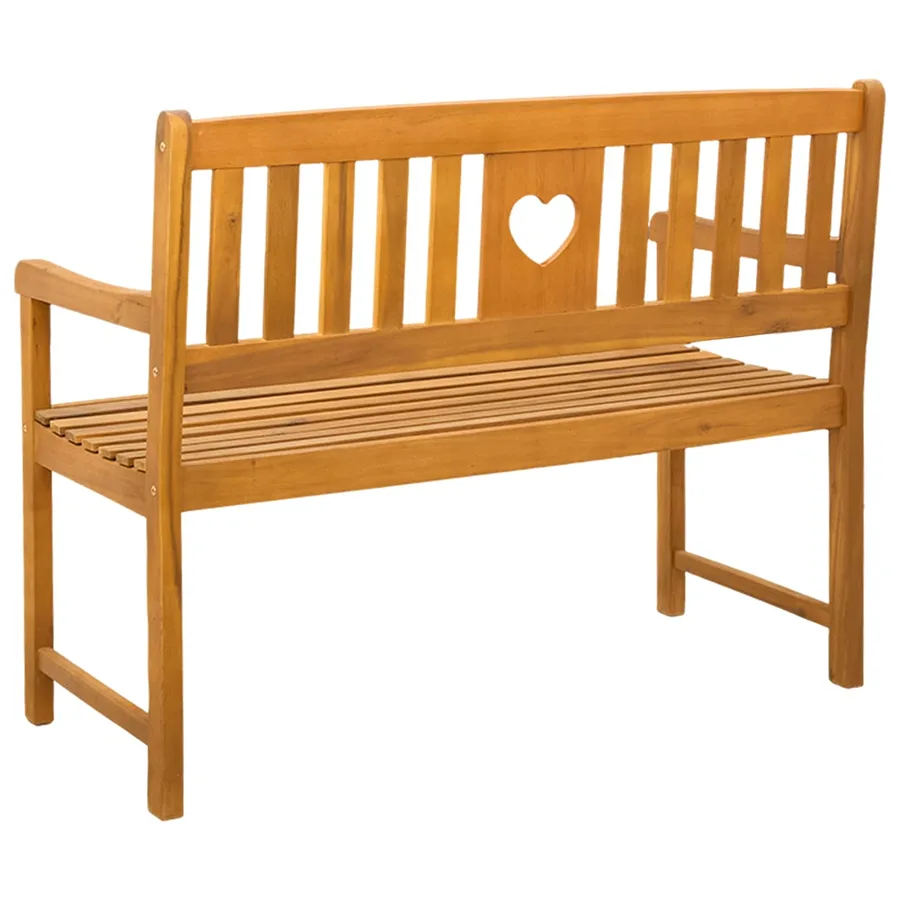 Banc extérieur Naturel 110 x 55,5 x 90 cm Bois d'Acacia Massif - 5