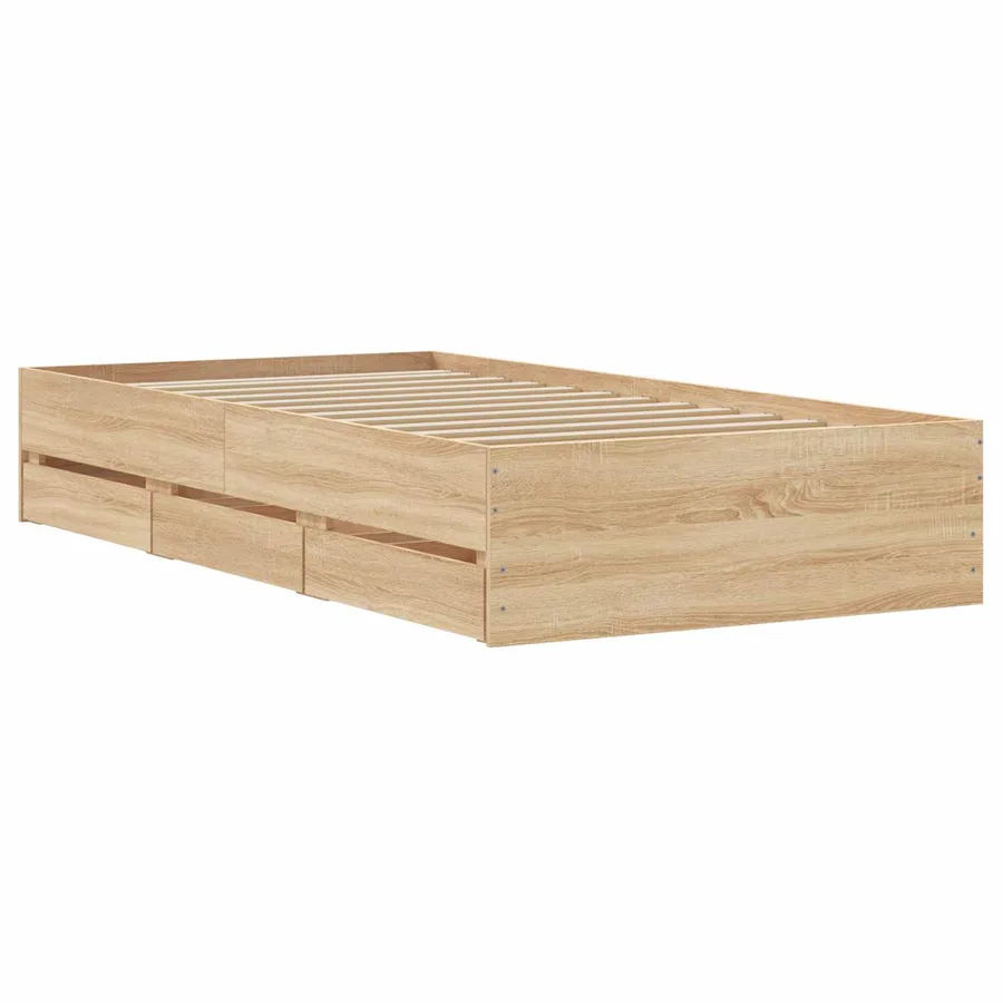 Cadre de lit avec rangement Chêne Sonoma 80 x 200 cm - 3