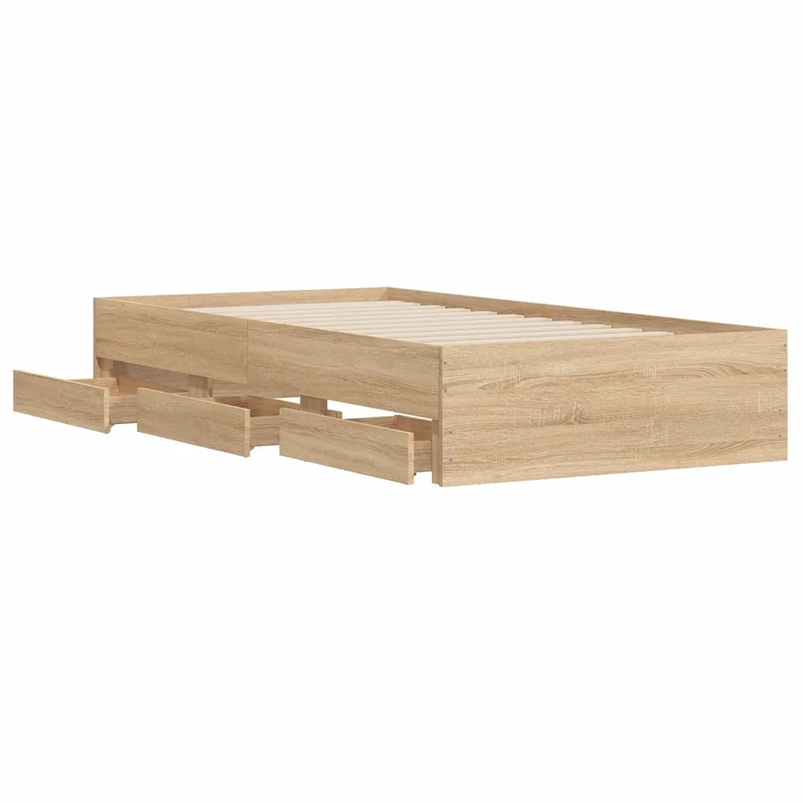 Cadre de lit avec rangement Chêne Sonoma 80 x 200 cm - 4