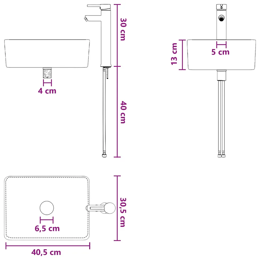Ensemble de mobilier de salle de bain 5 pc Chêne artisanal - 16
