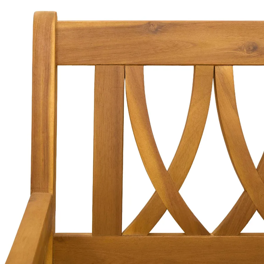 Banc à bascule de jardin Naturel 110 x 59 x 97 cm - 7