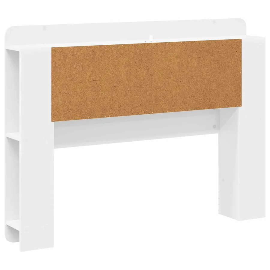 Cabinet de Tête de Lit avec stockage Blanc Bois d’ingénierie - 7