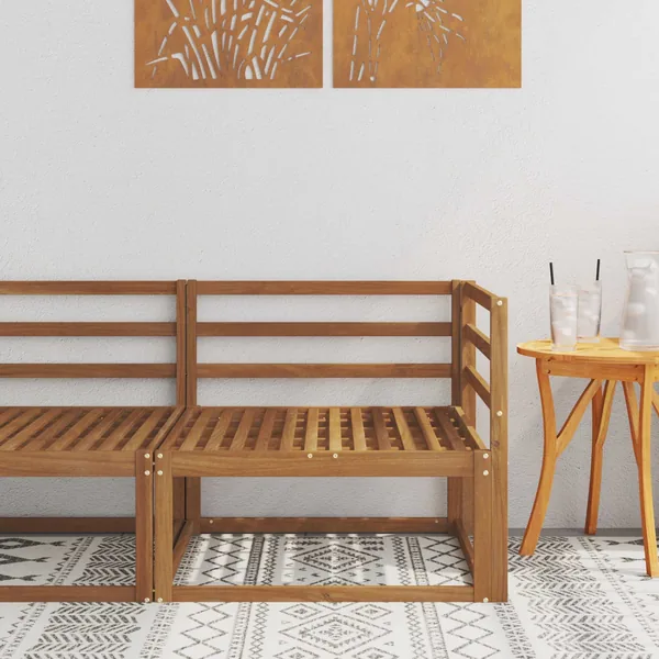 Canapé d'angle extérieur Naturel 83 x 83 x 73 cm
