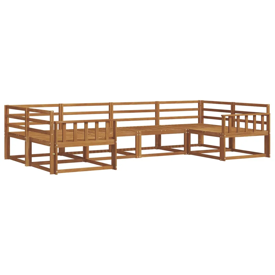Ensemble de canapés d'extérieur 6 pcs Naturel - 2