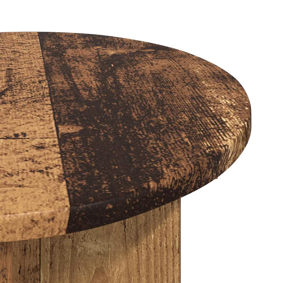 Table d'appoint avec stockage 2 pcs Bois ancien Ø 39 x 38 cm - 6