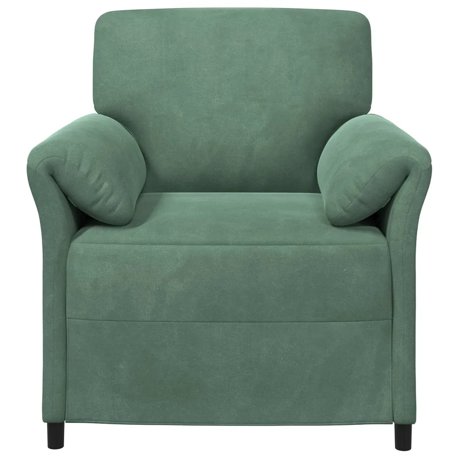 Canapé 1 place Vert Mer 88 x 83 x 95 cm Velours - 3