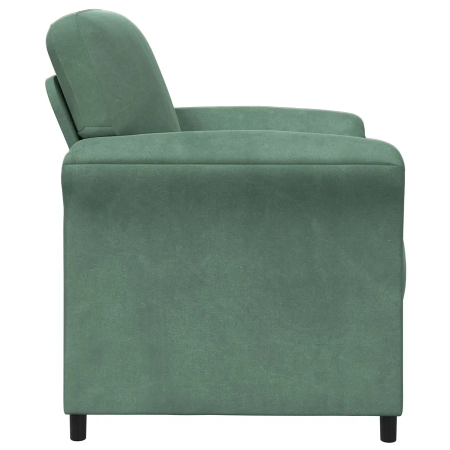 Canapé 1 place Vert Mer 88 x 83 x 95 cm Velours - 4