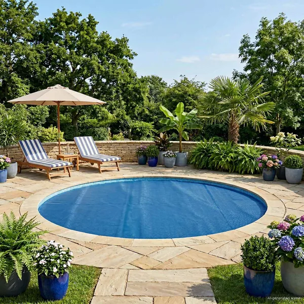 Couverture de piscine solaire extra épaisse Ø 527 cm 400 μm
