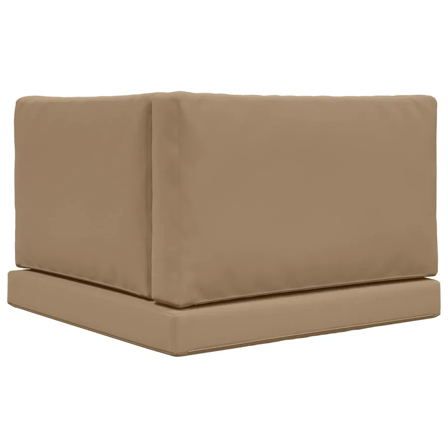 Coussin de canapé d'extérieur 3 pcs Taupe Polyester - 7