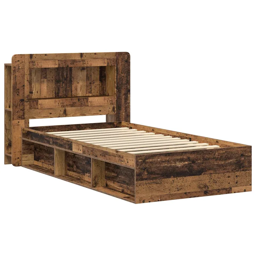 Cadre de lit avec rangement Bois ancien 90 x 200 cm - 3