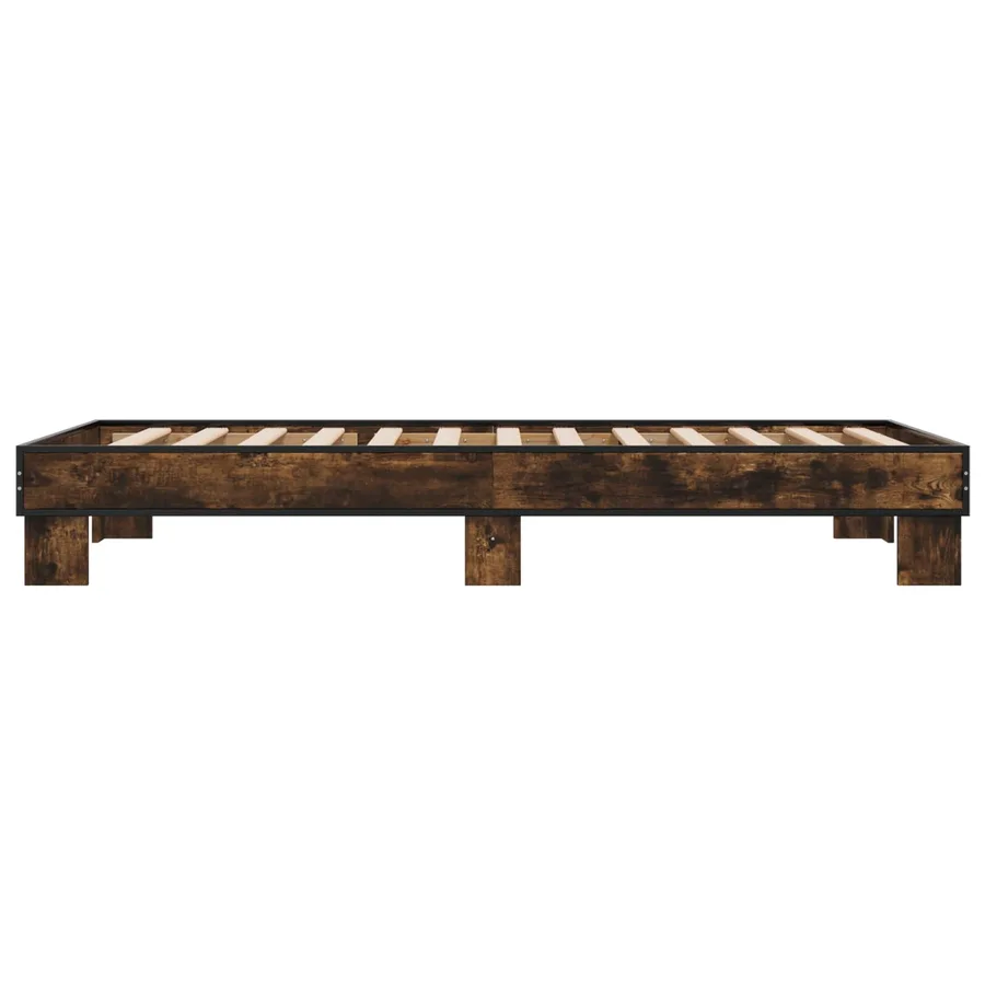 Cadre de lit Chêne fumé 80 x 200 cm Bois d'ingénierie - 5