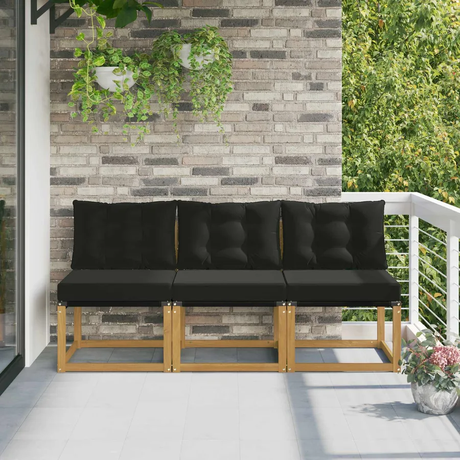 3 Pièce Sofa de milieu extérieur