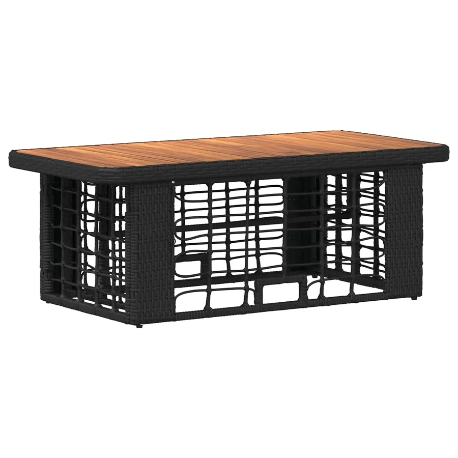 Ensemble de salle à manger pour jardin 4 pcs Noir et gris - 4