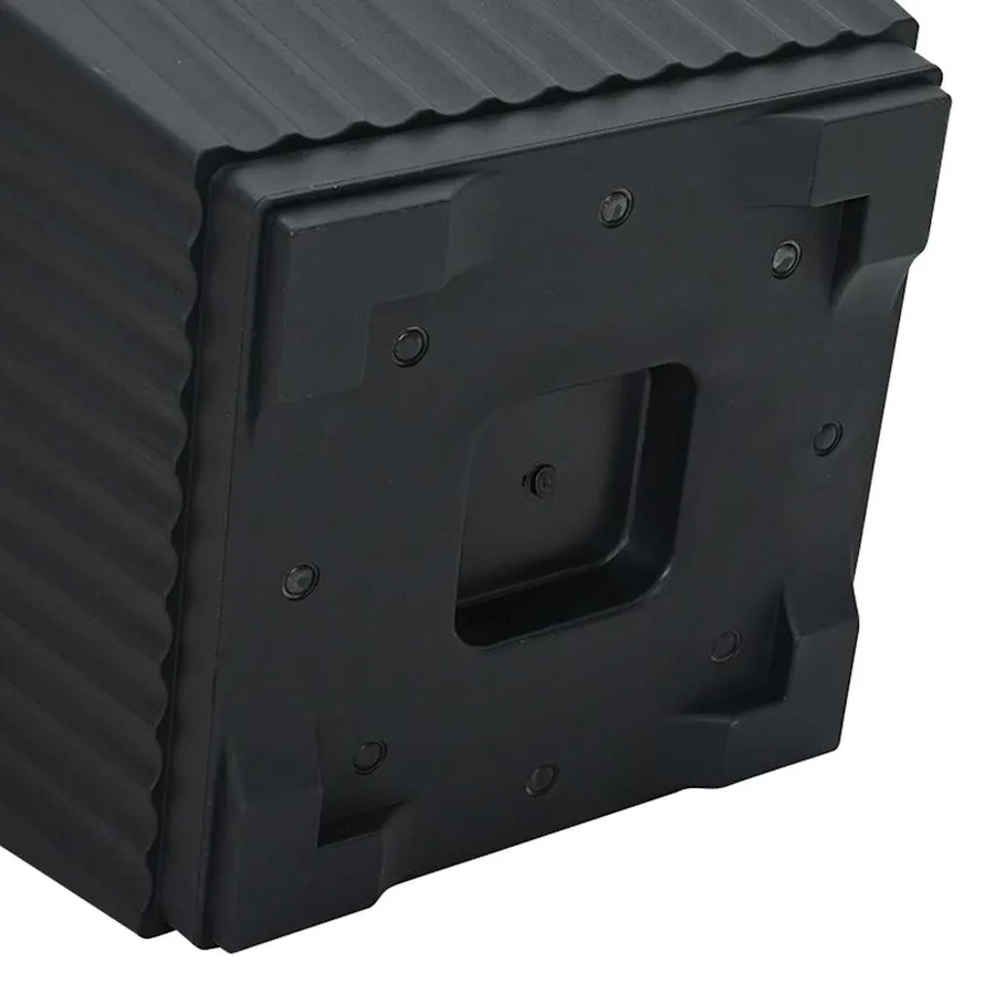 Pot de Fleurs Carré 24 pcs Noir 16 x 16 x 14 cm Plastique - 9