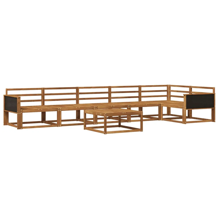 Ensemble de canapés d'extérieur 7 pcs Naturel - 2