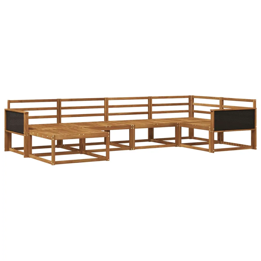 Ensemble de canapés d'extérieur 6 pcs Naturel - 2