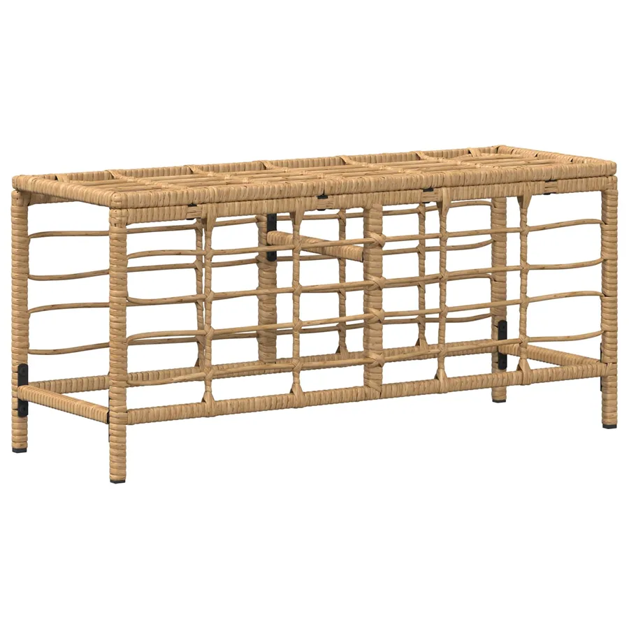 Ensemble de salle à manger pour jardin 3 pcs Nature et Blanc - 6