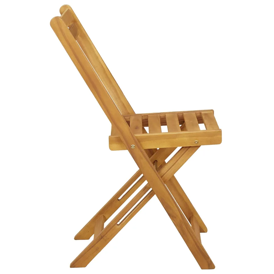 Chaises de jardin pliantes 4 pcs Naturel 40 x 53 x 80 cm - 6