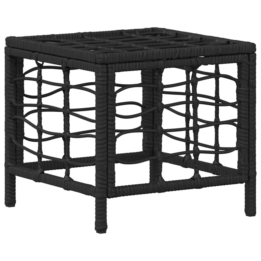 Ensemble de salle à manger pour jardin 3 pcs Noir et gris - 6