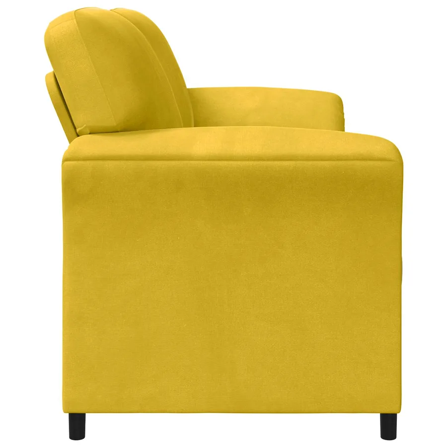 Sofa 2 places Jaune 158 x 83 x 95 cm Velours - 4