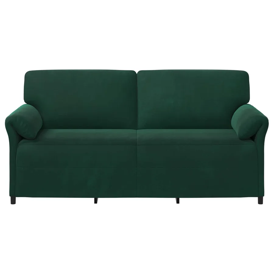 Sofa 3 places Vert foncé 198 x 83 x 95 cm Velours - 3