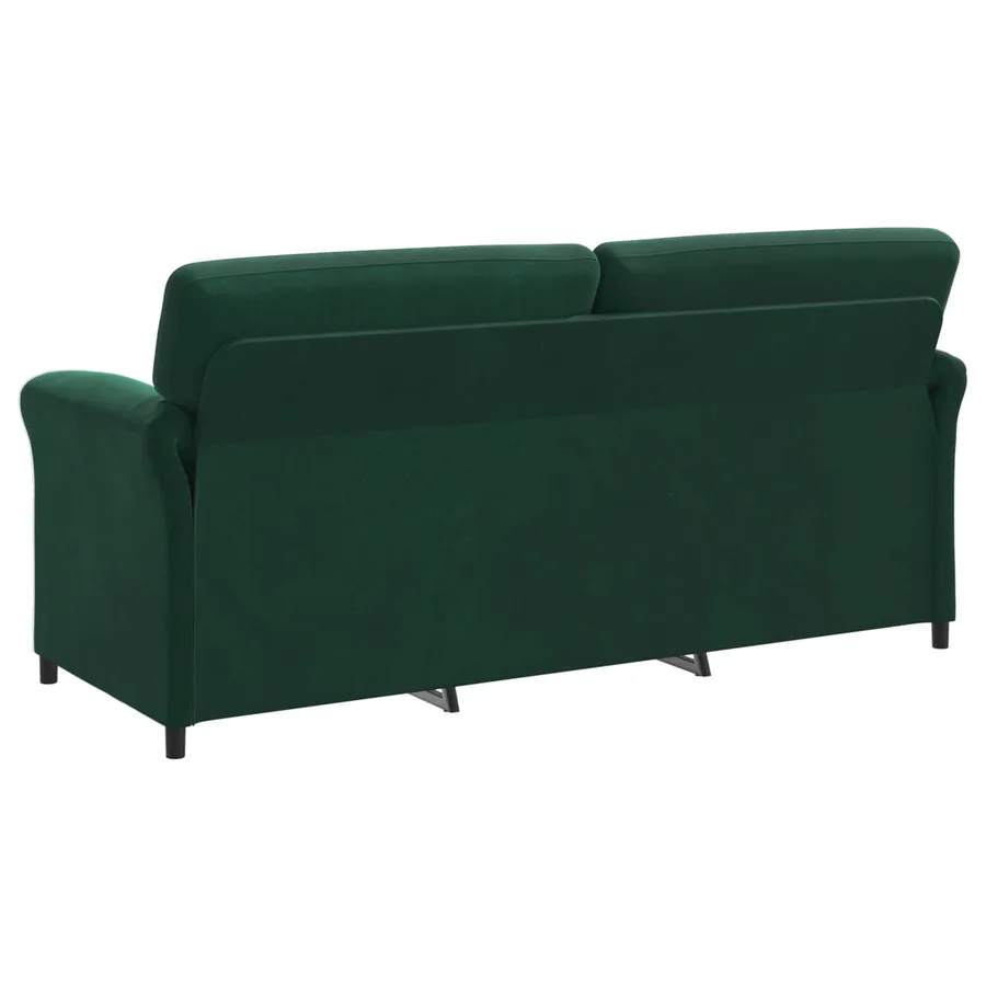 Sofa 3 places Vert foncé 198 x 83 x 95 cm Velours - 5
