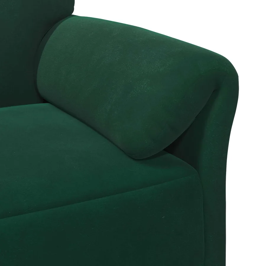 Sofa 3 places Vert foncé 198 x 83 x 95 cm Velours - 6