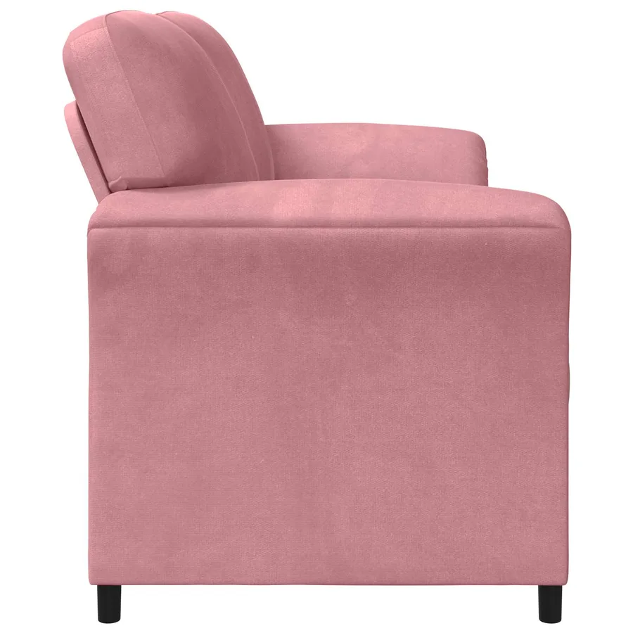 Sofa 2 places Rose 138 x 83 x 95 cm Velours - 4