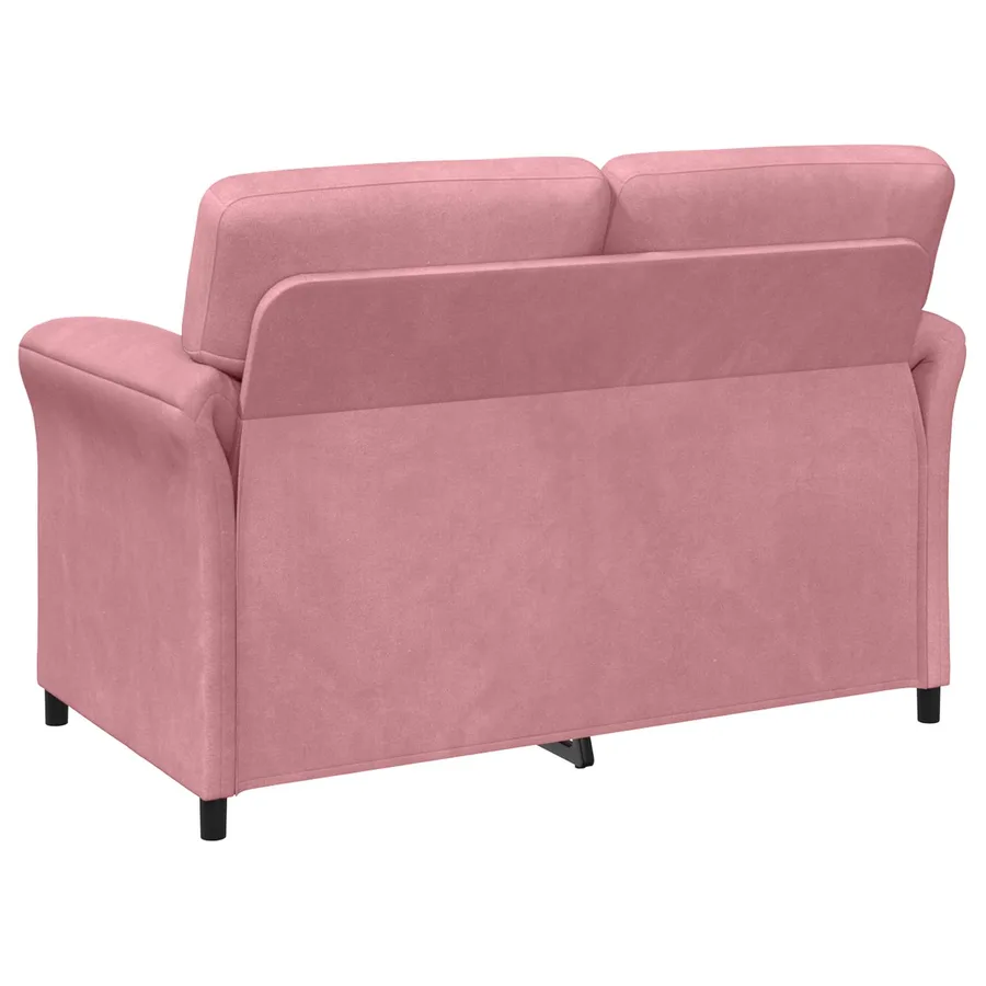 Sofa 2 places Rose 138 x 83 x 95 cm Velours - 5