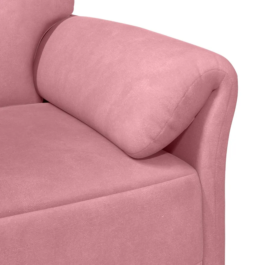 Sofa 2 places Rose 138 x 83 x 95 cm Velours - 6