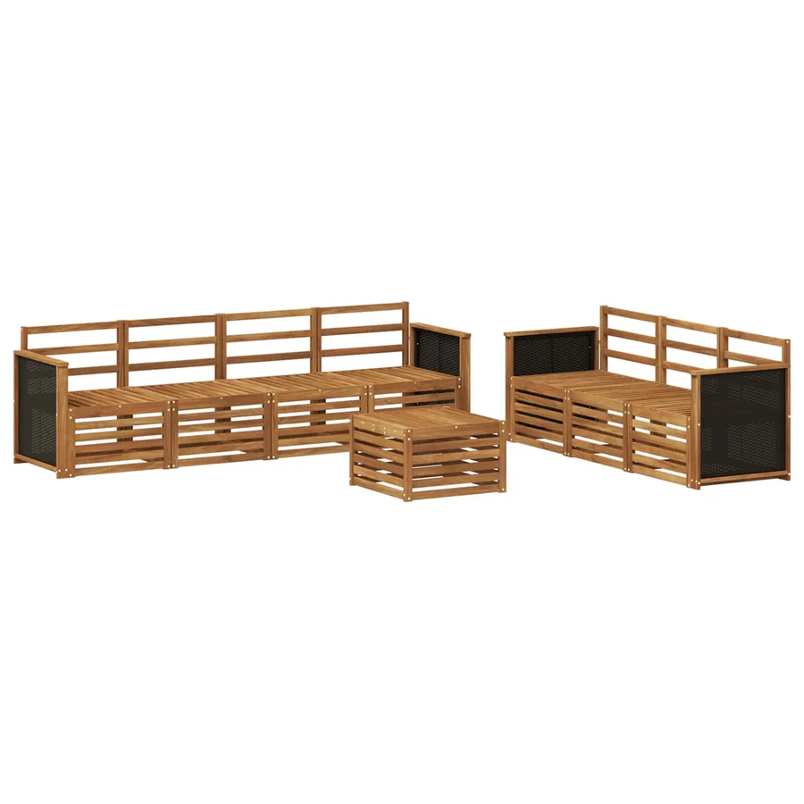 Ensembles de canapés 8 pcs Bois d'Acacia Massif - 2