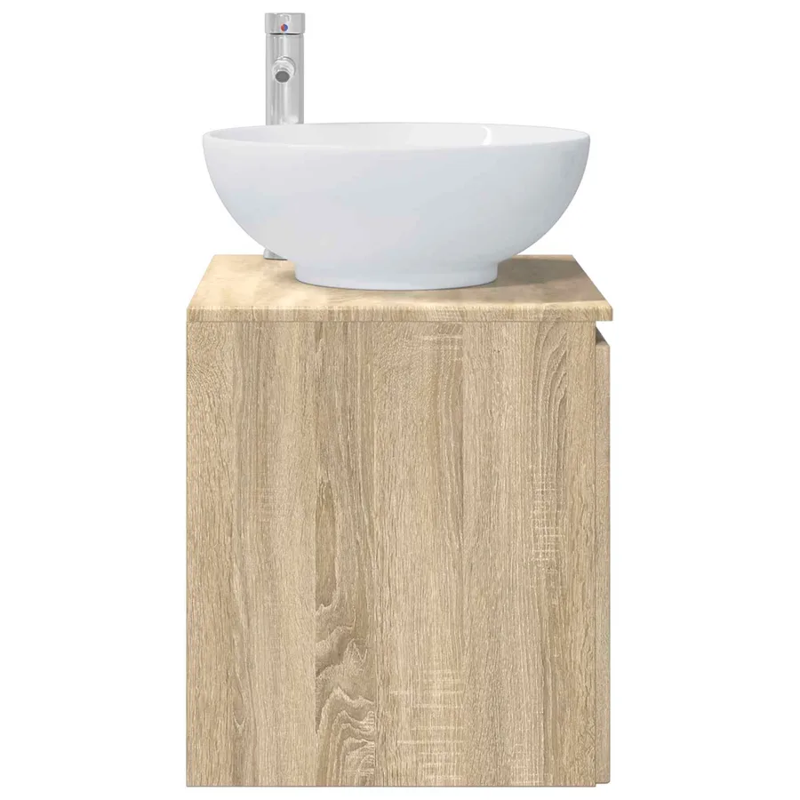 Vanité de lavabo mural Chêne Sonoma 49,5 x 44,5 x 65 cm - 4