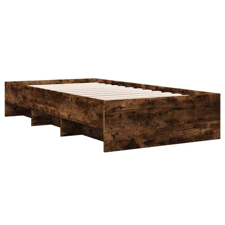 Cadre de lit Chêne fumé 80 x 200 cm Bois d'ingénierie - 3