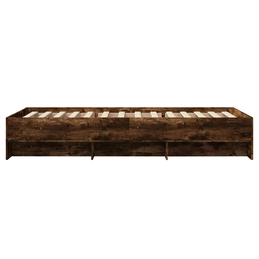 Cadre de lit Chêne fumé 80 x 200 cm Bois d'ingénierie - 5