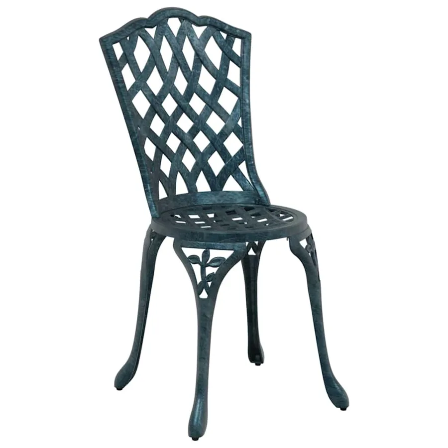Ensemble de salle à manger pour jardin 7 pcs Vert Aluminium - 7