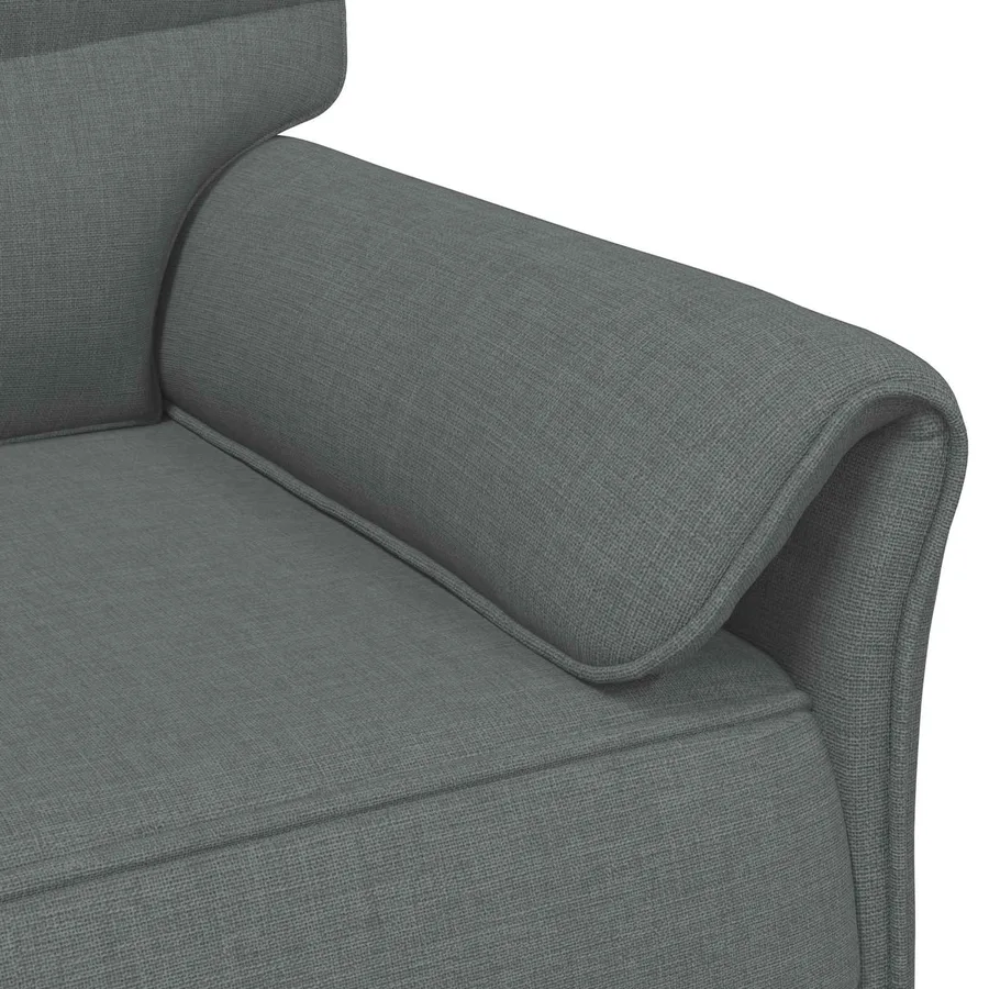 Canapé 100% polyester, cadre en métal, MDF, Contreplaqué - 6