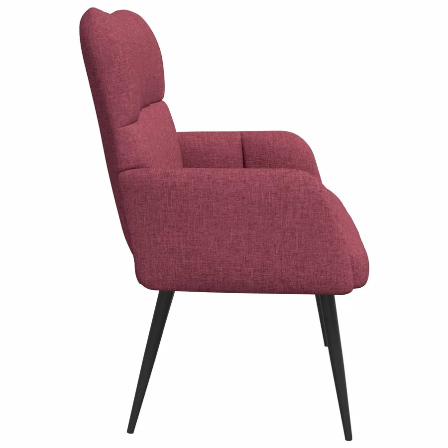 Sofa 2 places Bordeaux 115 x 61 x 87 cm Tissu - 5